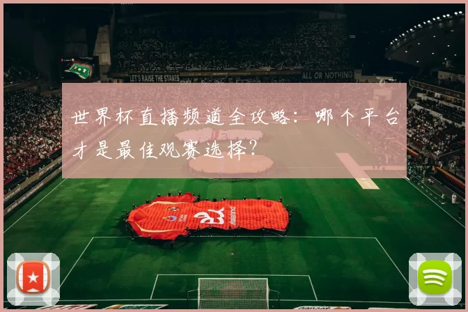 世界杯直播频道全攻略：哪个平台才是最佳观赛选择？