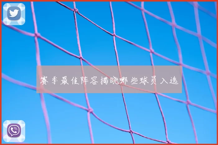 赛季最佳阵容揭晓哪些球员入选